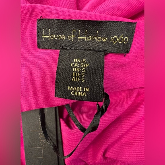 NWT House of Harlow 1960 All-Day Contour Bodysuit Magenta Pink Size Small - Picture 4 of 14